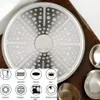 The bottom of a pot or pan is shown, with various icons indicating its features and compatibility with different stovetops. Produktbild-Vorschau