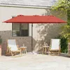 vidaXL Sonnenschirm Terrakotta 372 x 198 x 243 cm Produktbild-Vorschau 2