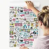 Tapeta Młodzieżowa ROWERY Napisy Słuchawki Okulary Podgląd zdjęcia produktu 3