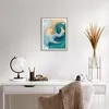 Gerahmtes Poster - Rahmen in heller Eiche - Golden Türkis Produktbild-Vorschau 6
