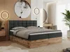 MKS MEBLE Boxspringbett 140x200 mit Bettkasten Eiche, Produktbild-Vorschau 1