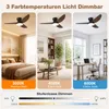 Stropní ventilátor o průměru 100 cm s osvětlením, Náhled obrázku produktu 2
