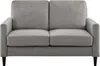 Kaci | 2-Sitzer Sofa in Leinenoptik Grau Produktbild-Vorschau 2