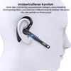 A close-up of a white mannequin head with a black wireless earbud in its ear. Produktbild-Vorschau