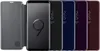 A row of Samsung Galaxy S9 phones with different colored cases. Produktbild-Vorschau