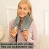 Wärmflasche Lang - Weich Bezug mit Kängurutaschen und Gurt Produktbild-Vorschau 4