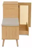 Garderobenbank mit Schuhschrank - Rattan-Optik - Produktbild-Vorschau 15