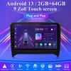 9 Zoll 2+64G carplay WIFI Android13 autoradio GPS Navi DAB Podgląd zdjęcia produktu 2