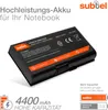 subtel 1x Akku für Notebook Kompatibel mit ASUS M70, X71SL, Produktbild-Vorschau 2