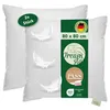 Set di 2 cuscini in piuma a 3 camere 80x80 cm | Ergonomici, Anteprima dell’immagine prodotto 1