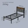 VASAGLE Bettgestell 90 x 200 cm mit Stauraum, Metallrahmen, Produktbild-Vorschau 16