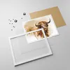 Gerahmtes Poster - Weißer Rahmen - Stier Scotch Aquarell - Produktbild-Vorschau 4