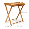 Relaxdays Tabletttisch, Bambus, HxBxT: 63,5 x 55 x 35 cm, Produktbild-Vorschau 4