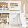 Kinder-Etagenbett mit Rutsche & Schrank – 3-in-1 Design mit Produktbild-Vorschau 6