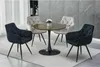 Chaise de salle à manger rembourrée WALLIS – noir / noir Voir les images du produit 4