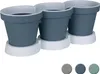 3er Kräutertopf mit Untersetzer blau Produktbild-Vorschau 1