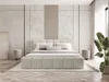 A bedroom scene featuring a bed, nightstands, and a plant. Náhled obrázku produktu