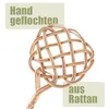 BigDean Teppichklopfer handgefertigt aus Rattan – stabil & Produktbild-Vorschau 3