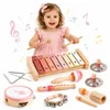 Musikinstrumente Kinder ab 3 Jahre Xylophon Trommel Produktbild-Vorschau 1