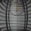 A close-up view of a black wire pendant lamp with a light bulb visible inside. Produktbild-Vorschau