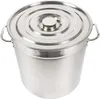 A stainless steel pot with a lid. Náhled obrázku produktu