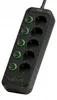 Vayox Steckdosenleiste 5-Fach Schuko 3m Schwarz | Einzeln Produktbild-Vorschau 4