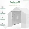 Outsunny tuinhuis, tunnelmodel, 2 x 3 meter, 6 m², met Productafbeelding-voorbeeld 3