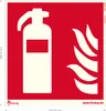Feuerlöscher Symbol 20cm Kunststoffplatte selbstklebend Produktbild-Vorschau 2