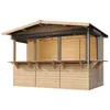 Holz Gartenhaus, Marktbude Holz - 263 x 336 cm / 6 m² Produktbild-Vorschau 8