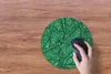 MuchoWow® Mauspad Mousepad Grün - Muster - Sommer 30x30 cm Produktbild-Vorschau 3