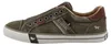 Sneaker da uomo Mustang in tela color kaki Anteprima dell’immagine prodotto 3