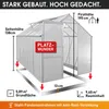 BRAST Gewächshaus Aluminium mit Fundament | 310x190x195cm | Produktbild-Vorschau 5