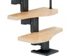 Pertura Mittelholmtreppe Vaia Buche Leimholz Perlgrau Produktbild-Vorschau 2