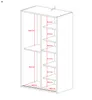 MR GROUP Garderobenschrank GRID 90cm Garderobe Spiegel Produktbild-Vorschau 4