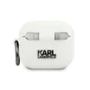 A white AirPods case with the Karl Lagerfeld logo. Podgląd zdjęcia produktu