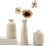Vasen Deko -Weiße Keramik Vase Satz von 3 für Moderne Home Produktbild-Vorschau 2