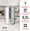 Grafner® XXL Edelstahl Dampfentsafter 8 Liter mit Schlauch Produktbild-Vorschau 2