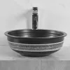 Umywalka nablatowa KERRA KR-354, ceramiczna, antracytowa z Podgląd zdjęcia produktu 4