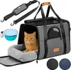 CADOCA® Transportbox Katzen bis 20kg faltbar Sonnen- und Produktbild-Vorschau 1