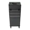 Kosmetikkoffer Trolley Schwarz 70L Schminkkoffer mit Rollen Produktbild-Vorschau 11