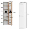Armoire haute 40x40x183, avec étagères derrière la porte, Voir les images du produit 4