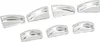 7pcs manopola dell'alzacristalli adesivo ABS cromo argento Anteprima dell’immagine prodotto 3