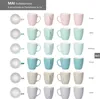 MAI 6er Set Mokkabecher Keramik 120 ml Pastellfarben mit Produktbild-Vorschau 4