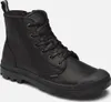 A black leather boot is shown against a white background. Podgląd zdjęcia produktu