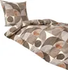 Traumschlaf Seersucker Bettwäsche Parma beige 155x220 cm + Produktbild-Vorschau 2