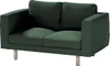 Dekoria Bezug für Norsborg 2-Sitzer Sofa, dunkelgrün, Produktbild-Vorschau 1