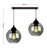 Stropní svítidlo Závěsné svítidlo Ball Black Grey White Náhled obrázku produktu 2
