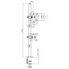Maclean Monitorhalterung, max VESA 100x100, 13-27", 9kg, Produktbild-Vorschau 19