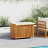 vidaXL Outdoor-Kissenbox 90x50x60,5 cm Massivholz Akazie Produktbild-Vorschau 2