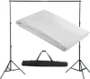 vidaXL Fotohintergrund-System 300 x 300 cm Weiß Produktbild-Vorschau 4